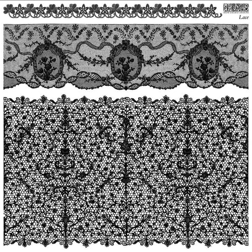 12 x 12 IOD Stamp Lace