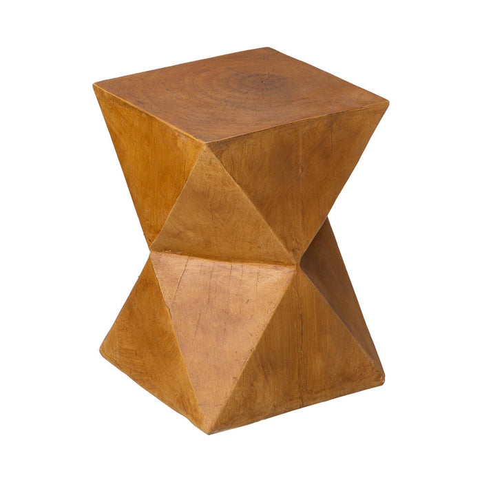 17.75"H MGO Faux Wood Garden Stool, Plant Stand or Accent Table (Multi-functional)