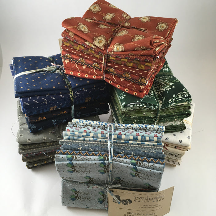 1800's Color Bundle 8 Fat Quarters