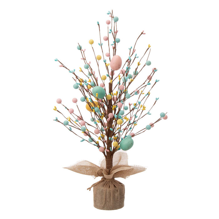 18"H Easter Table Tree with Multicolor Easter Eggs