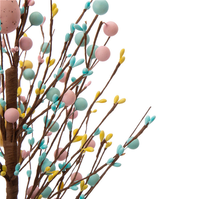 18"H Easter Table Tree with Multicolor Easter Eggs