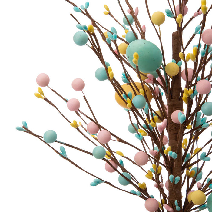 18"H Easter Table Tree with Multicolor Easter Eggs