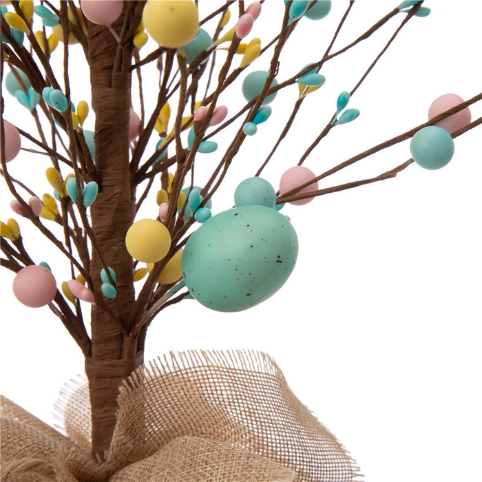 18"H Easter Table Tree with Multicolor Easter Eggs