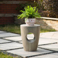 18"H MGO Faux Concrete Garden Stool, Plant Stand or Accent Table (Multi-functional)