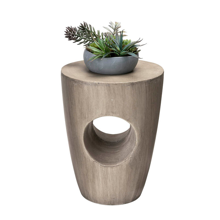 18"H MGO Faux Concrete Garden Stool, Plant Stand or Accent Table (Multi-functional)