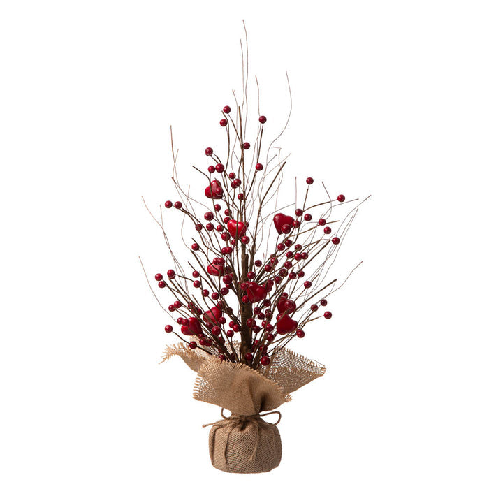 18"H Valentine's Berry Heart Table Tree