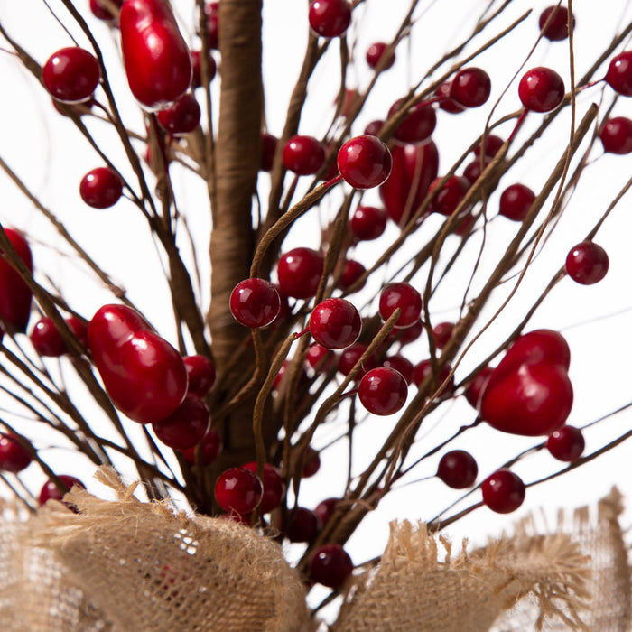 18"H Valentine's Berry Heart Table Tree
