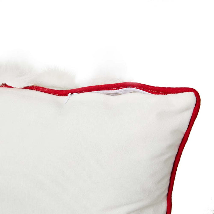 18"L 3D Heavy Cotton Knitted Gnome Throw Pillow