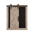 19.75"H Farmhouse  Wooden Chalkboard Barn Door Style Wall Decor