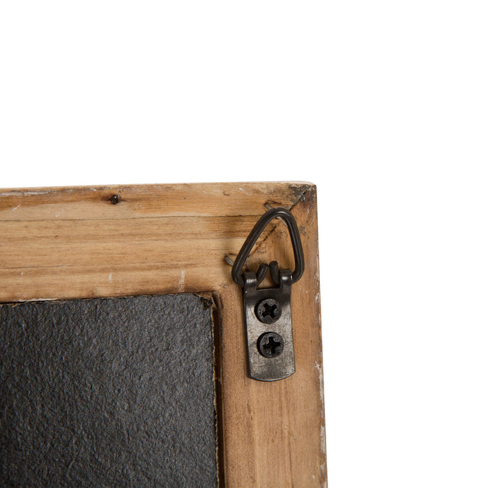 19.75"H Farmhouse  Wooden Chalkboard Barn Door Style Wall Decor