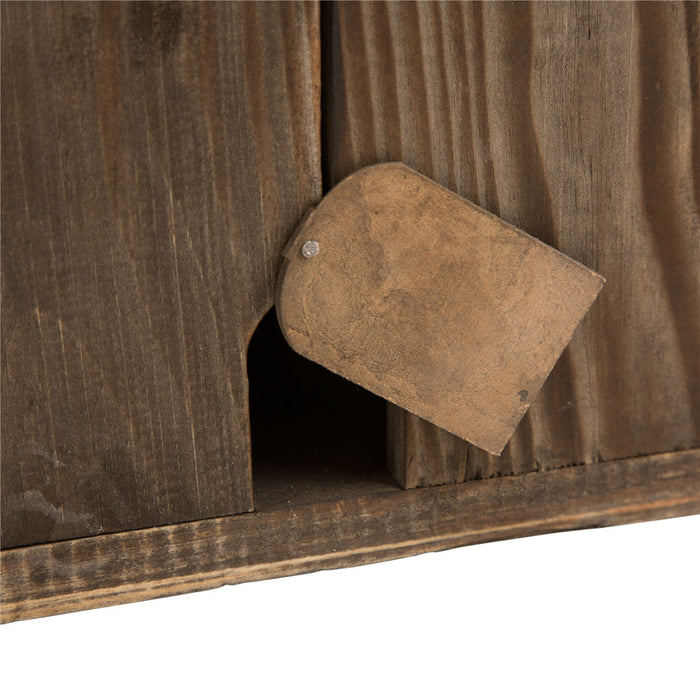 24.02"H Extra-Large Rustic Wood Natural Birdhouse