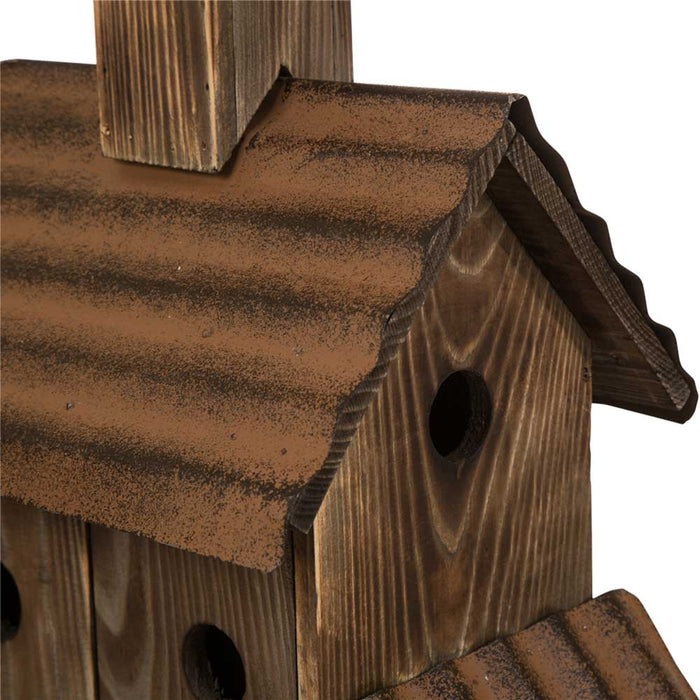 24.02"H Extra-Large Rustic Wood Natural Birdhouse