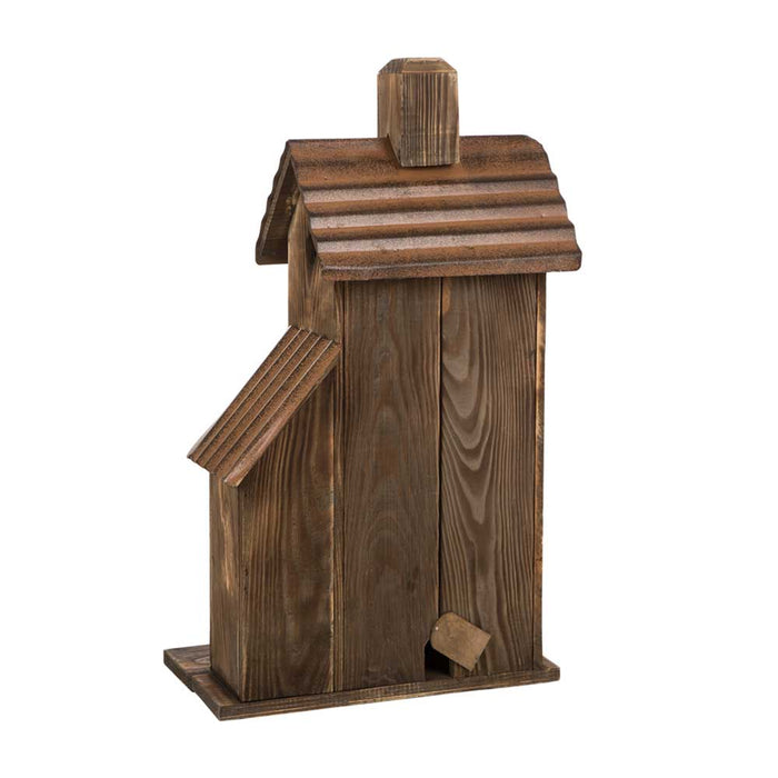 24.02"H Extra-Large Rustic Wood Natural Birdhouse