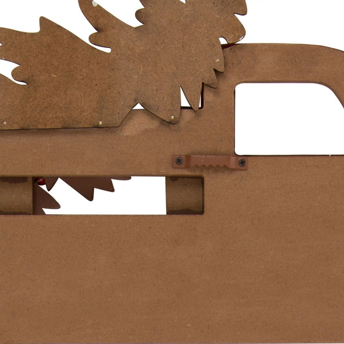 24.02"H Metal/Wooden Christmas Truck Yard Stack or Wall Décor (Two Function)