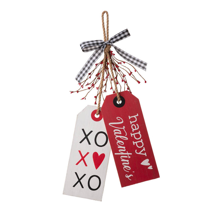 24"H Valentine's Wooden Doorknorb Hanging Decor