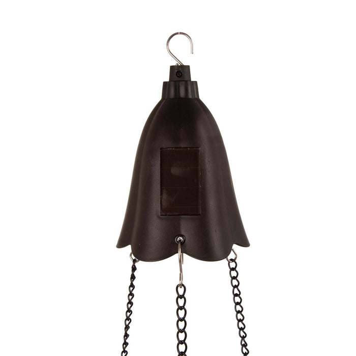 30"H Solar Lighted Brown Plastic Hanging Basket/Planter