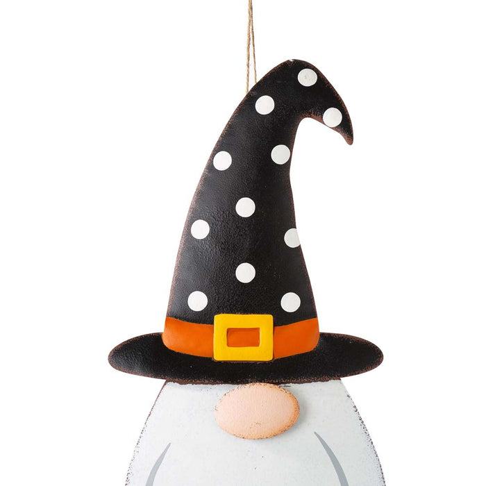 36"H Halloween Metal Gnome Yard Stake or Hanging Decor (Two Functions)