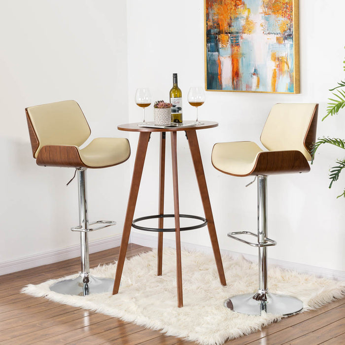 40.25"H Bamboo Round Bar Table