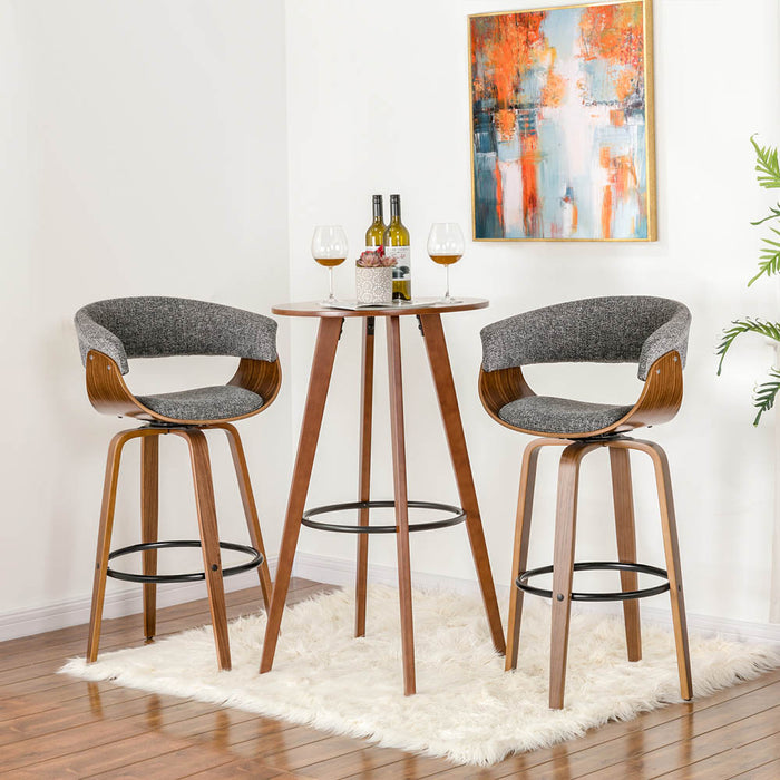 40.25"H Bamboo Round Bar Table