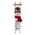 42"H?Wooden Sleigh Christmas Snowman Porch Sign