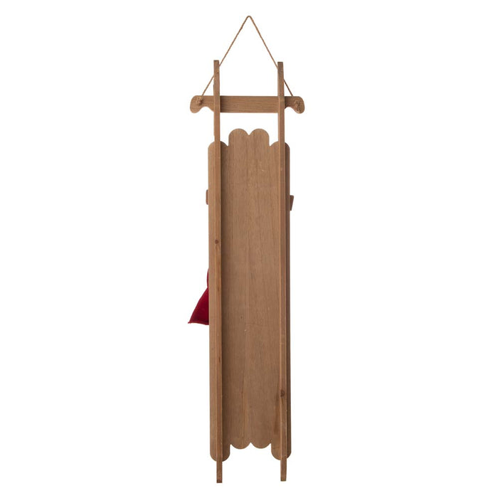 42"H?Wooden Sleigh Christmas Snowman Porch Sign
