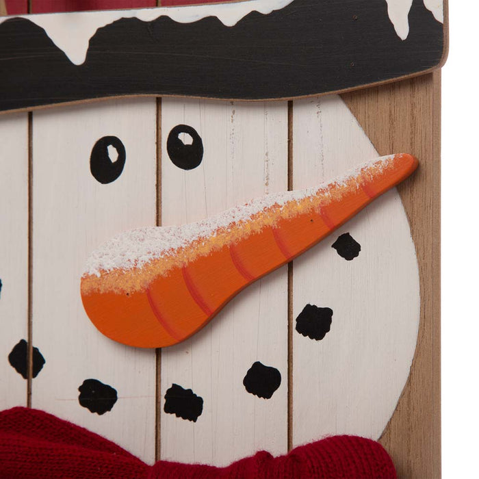 42"H?Wooden Sleigh Christmas Snowman Porch Sign