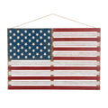 42"L Wooden Patriotic National Flag Wall/Hanging Décor