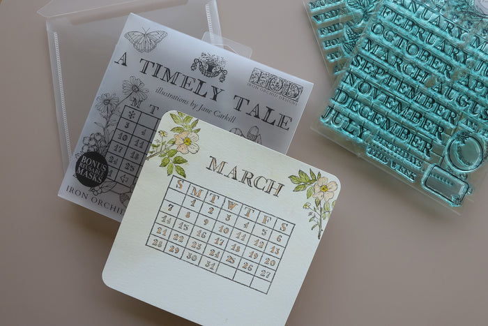 A Timely Tale
Stamp | 6” x 6” | Four Sheet Boxed Set