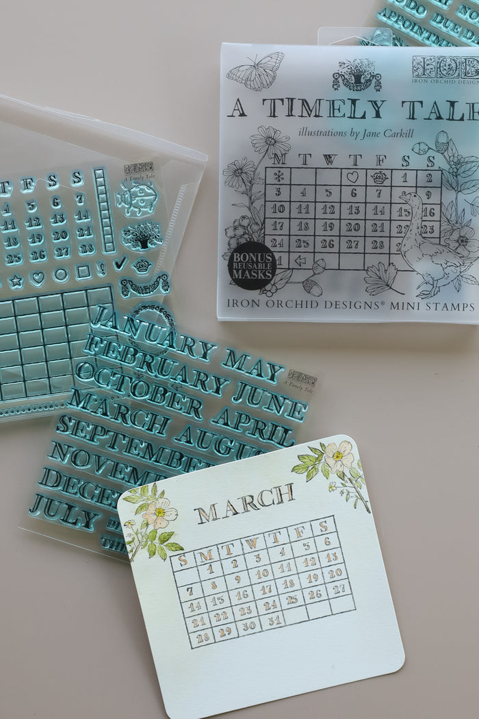 A Timely Tale
Stamp | 6” x 6” | Four Sheet Boxed Set