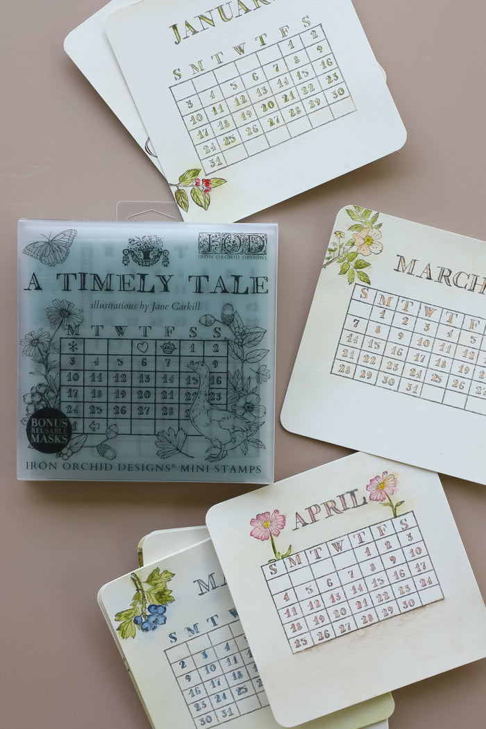 A Timely Tale
Stamp | 6” x 6” | Four Sheet Boxed Set