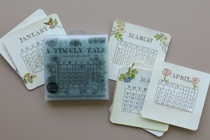 A Timely Tale
Stamp | 6” x 6” | Four Sheet Boxed Set