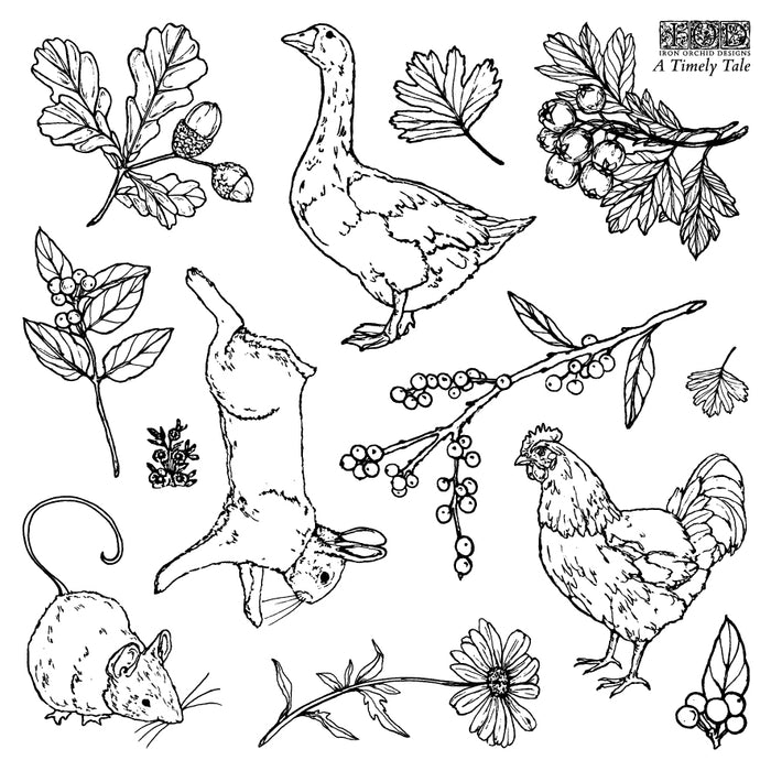 A Timely Tale
Stamp | 6” x 6” | Four Sheet Boxed Set