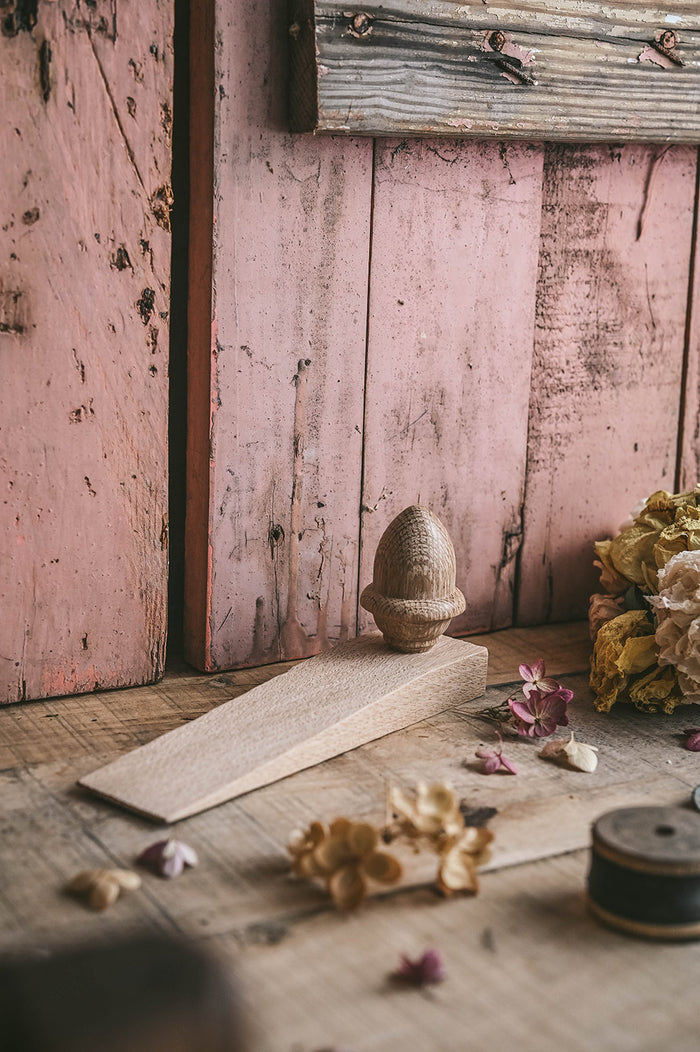 Acorn Wooden Door Stopper