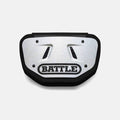 Adult "Diamond" Chrome Football Back Plate, White - SV SPORTS