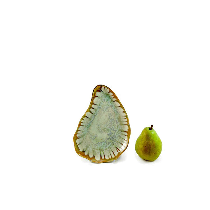 Ae Ceramics Oyster Series Small Plate in Mint & Tortoise