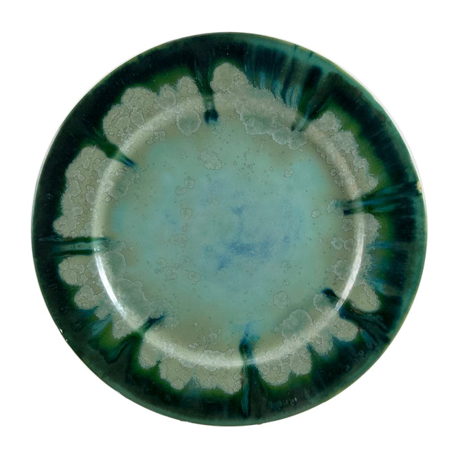 Ae Ceramics Round Series Charger in Mint & Charcoal