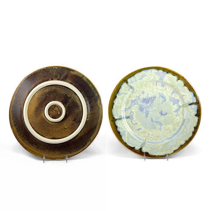 Ae Ceramics Round Series Dinner in Abalone & Tortoise