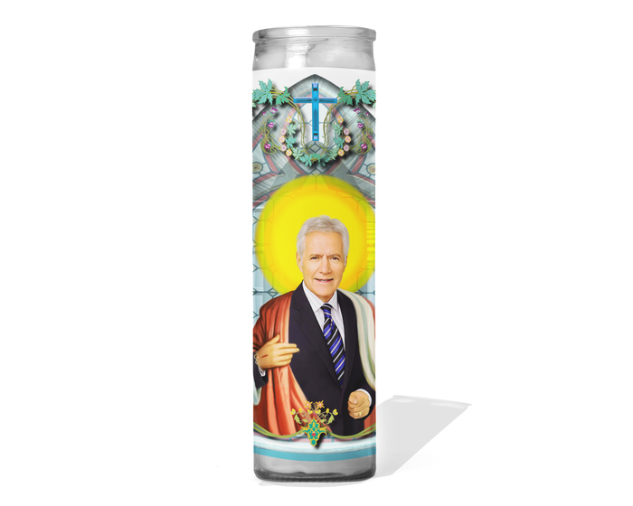Alex Trebek Celebrity Prayer Candle