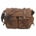 American Style Canvas Leather Casual Shoulder Bag - GhillieSuitShop