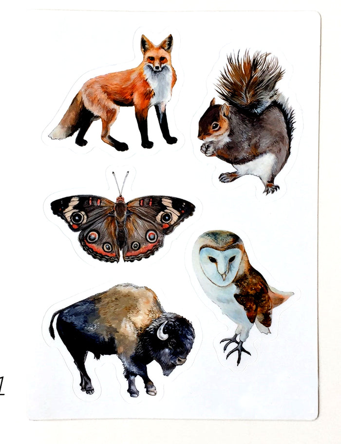 Animal Sticker Sheet