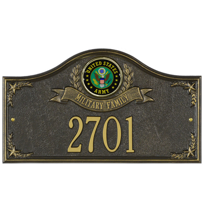 Army Gifts: Military Family Personalized Plaque