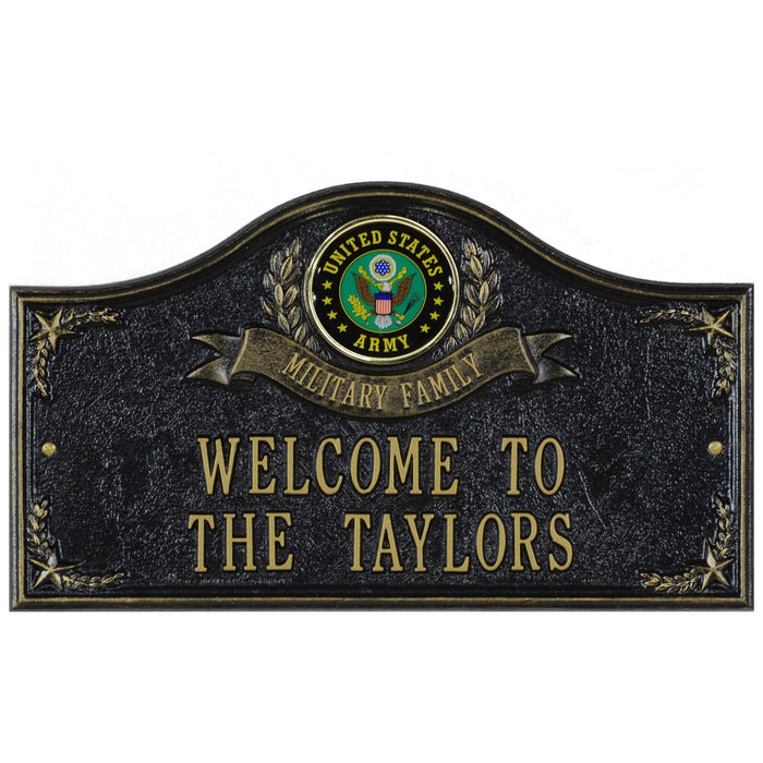 Army Gifts: Military Family Personalized Plaque