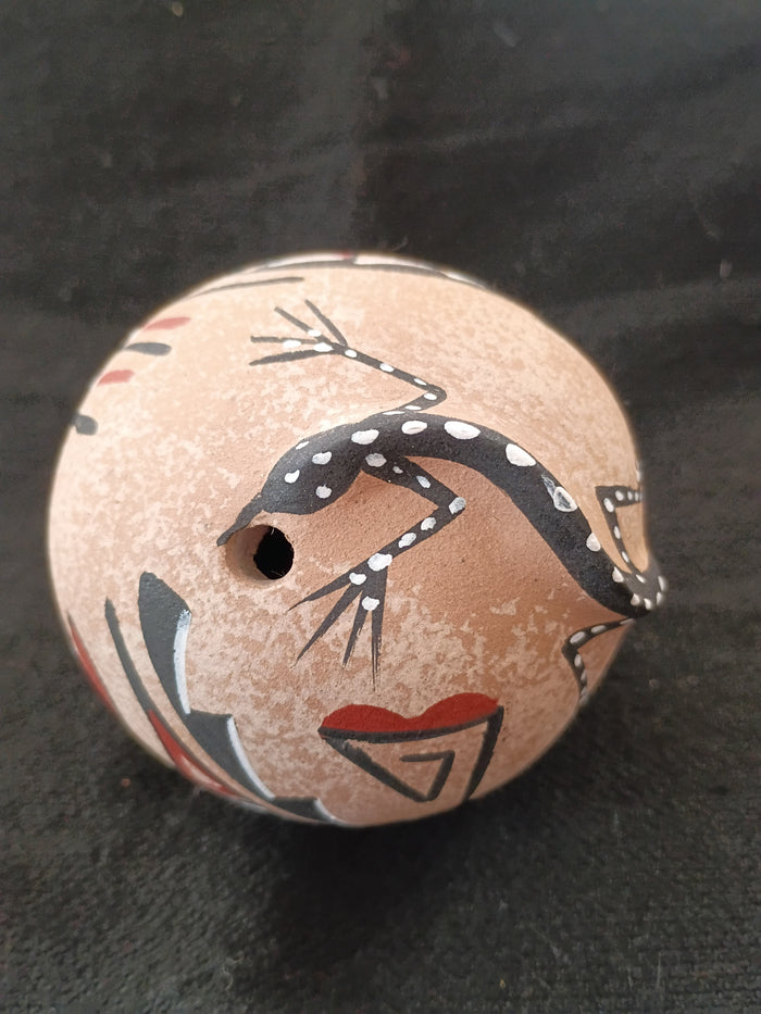 Authentic Jemez Pueblo Seed Pot; JP4-4