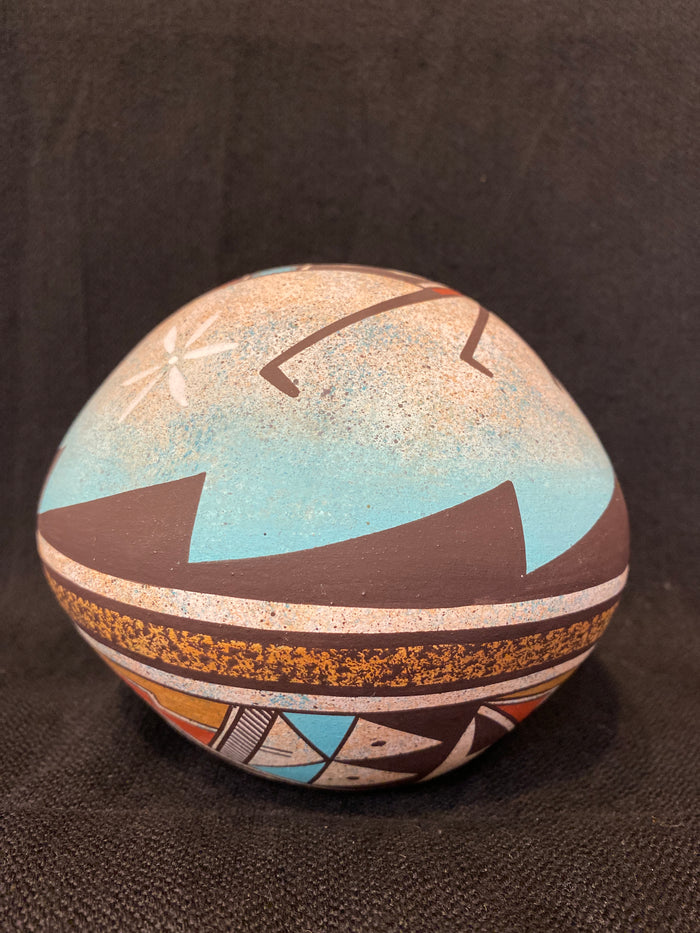 Authentic Navajo Pottery; WBP2-A4; 5”H x 5.75”W; Westly Bagaye