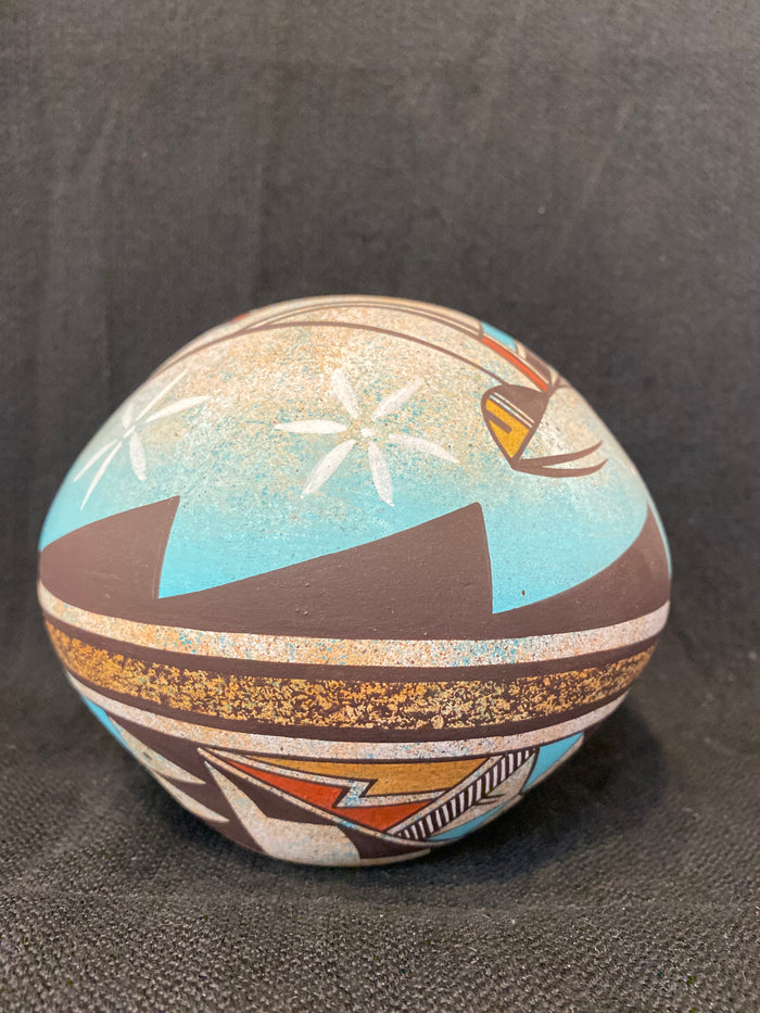 Authentic Navajo Pottery; WBP2-A4; 5”H x 5.75”W; Westly Bagaye