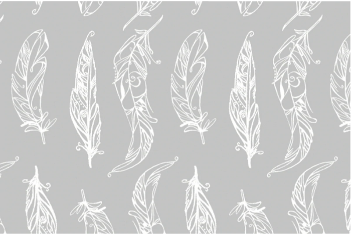 Bamboo Baby Bandana Bib - Feather Grey