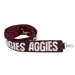 Beaded Purse Strap- Texas A&M