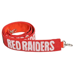 Beaded Purse Strap- Texas Tech