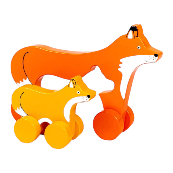 Big & Little Fox Push Toy