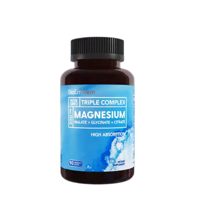 BioEmblem Triple Complex Magnesium 90 Veggie Caps - myernk